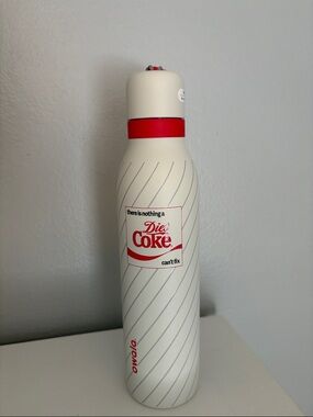 Diet Coke x owolo White Insulated Water Bottle New!
